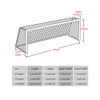 VGEBY 1 Football Net, Multi Choice Football Replacement Net (10.5