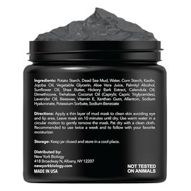 Dead Sea Mud Mask for Face & Body - 100% Natural Spa Quality - Best Pore Reducer & Minimizer to Help Treat Acne , Blackheads & Oily Skin - Tightens Sk