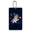 Cosmonaut Astronaut Dog in Space Luggage ID Tag