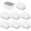 PATIKIL 8 Pcs Rectangular Chair Leg Covers with Felt Pads