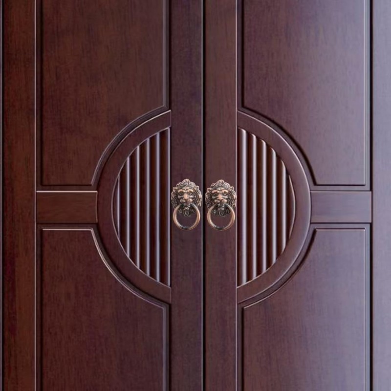 Lion Head Knobs Pull Dresser Drawer Cabinet Door Ring Head