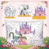4 Set Coloring Pillowcase with Marker Craft Kit,Princess