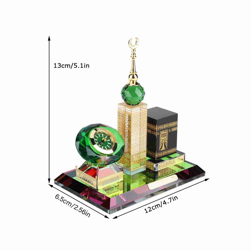 Muslim Kaaba Clock Tower Model Islamic Architecture Handicrafts Souvenirs Home