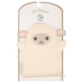Lil' Lamb White Super Soft Cotton Terry Cloth Baby Bath Mitt