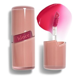 HINCE Raw Glow Gel Tint - Glossy Dewy Lip, Non-Sticky & Long Wearing Lip Gloss for Natural Glass Glow, Moisturizing Liquid Makeup, Vegan, 0.13 fl.oz. (HIBISCUS, 05)