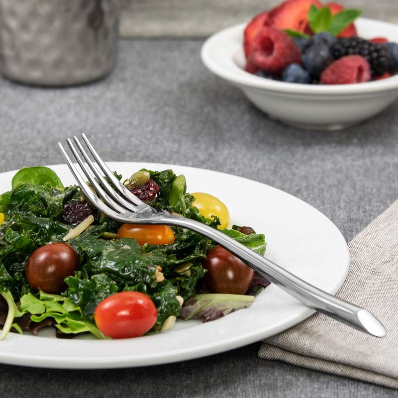 Audace Minimalist Stainless Salad Fork, Dozen