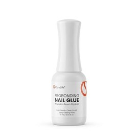 Curvlife ProBonding - Pegamento de uñas semisólido con brocha, 0.3 onzas líquidas, para uñas a presión, unión rápida con cepillo de precisión, sujeció