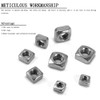 YOFASEN Square Machine Screw Nuts - Rust-Resistant Stainless Steel Locknut
