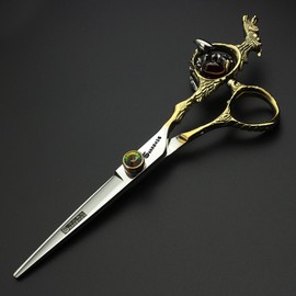 Hairdressing Scissors, Hairdressing Scissors, Super Sharp Hairdressing Scissors, 6/7/7.5/8/9 Inch Scissors for Cutting Hair, Stable Hand Feel (6 Inch Flat)