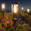 BITPOTT Bright Solar Lights Outdoor 6 Pack, Solar Pathway Lights