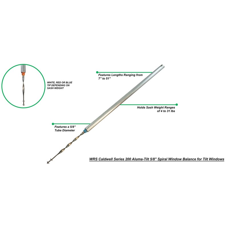 WRS Caldwell Series 200 Aluma-Tilt Spiral Balance for Tilt Windows