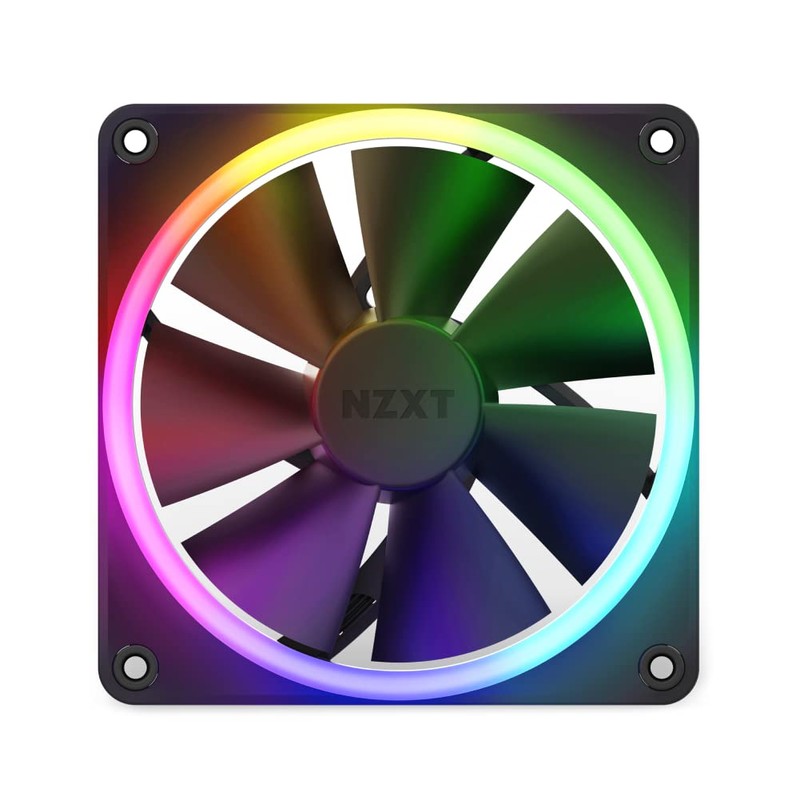 NZXT F120 RGB Fans - RF-R12TF-B1 - Advanced RGB Lighting