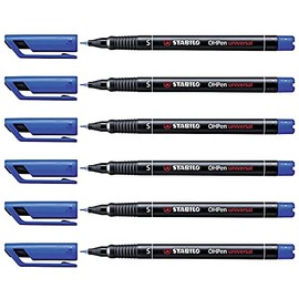 STABILO OHPen Universal Permanent Blue Pack of 6