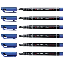 STABILO OHPen Universal Permanent Blue Pack of 6