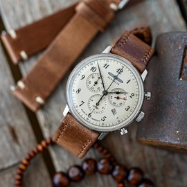 torbollo Horween Leather Watch Straps, 18 mm, 20 mm, 22 mm, Quick Release Handmade Watch Strap, Soft Vintage Replacement