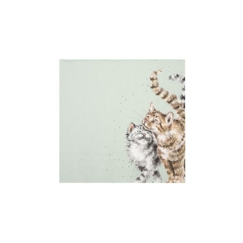 Wrendale Designs Feeline Good Cat Napkins 33cm Pack of 20