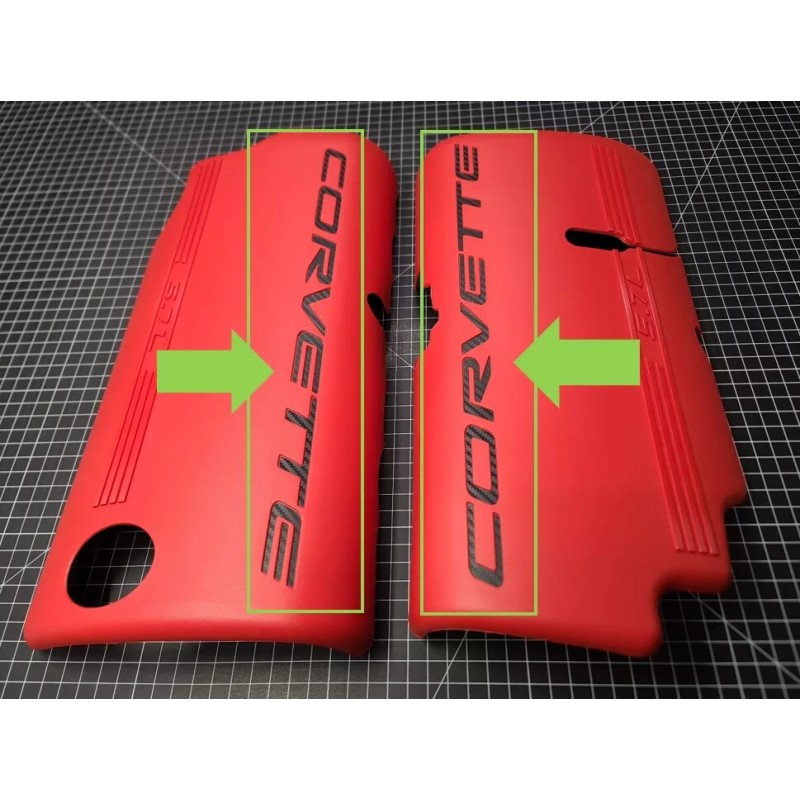 UNDERGROUND DESIGNS CORVETTE Decal Letter Inlays For C5 Fuel Rail