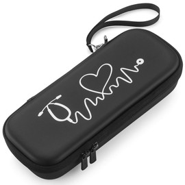 Caseling Hard Stethoscope Case for 3M Littman Classic III, Lightweight II S.E, Cardiology IV, MDF Acoustica - Nurse ID Slot and Pockets for EMT Accessories, Medical Scissors, LED Penlights, Black