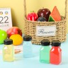 Yoosso 20 Pack 4oz/120ml Plastic Juice Bottles with Pouring Funnel