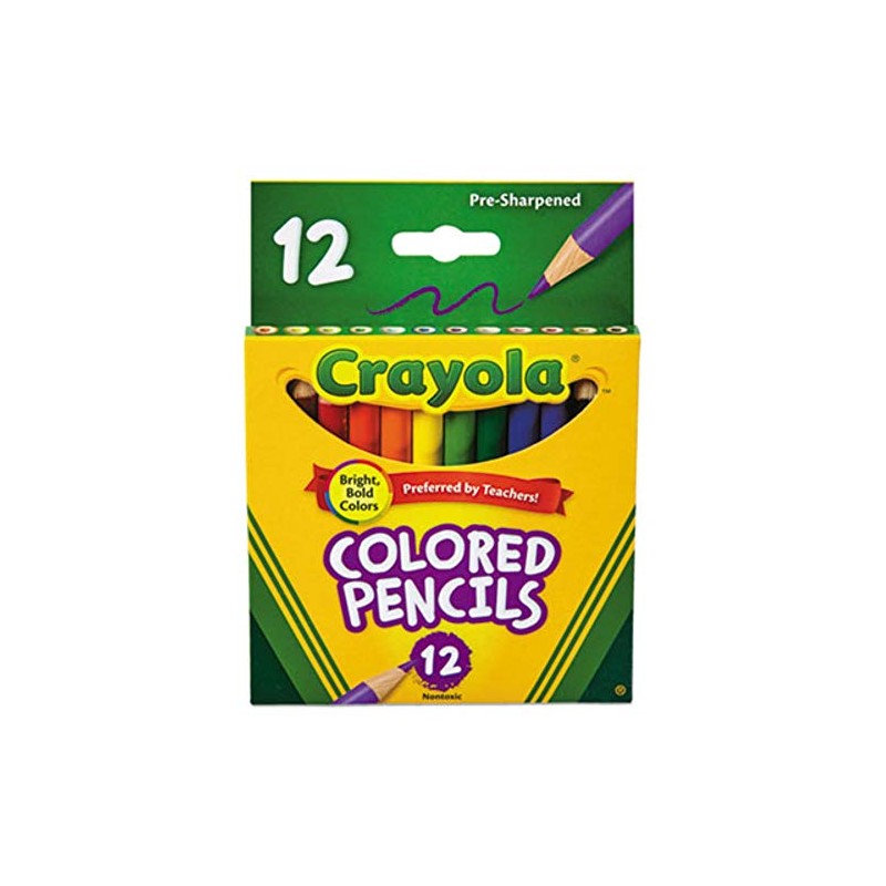 PENCIL,CRAYOLA,SHRT,12/ST