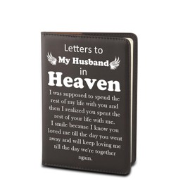 PLITI In Memory Of Husband Gift For Wife Loss of Husband Sympathy Gift Memorial Gift To My Husband In Heaven Journal Notebook (Husband in Heaven JNblCA)