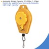 sourcing map Retractable Spring Pulley Tool Holder Hanging Device 3.3-6.6lbs