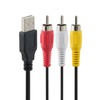 Herfair USB to RCA Cable, 4.9ft, USB A 2.0 Male