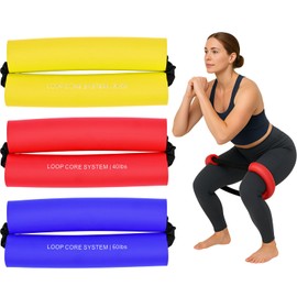 3 Pcs Hip Core System Resistance Bands 20/40/60 Lbs Loop Booty Glute Bands for Working Out to Stretch Strengthen Legs Hips Exercise Equipment for Women Men Adults