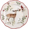 Better Homes and Garden Winter Forest Salad Plate Deer Cardinal