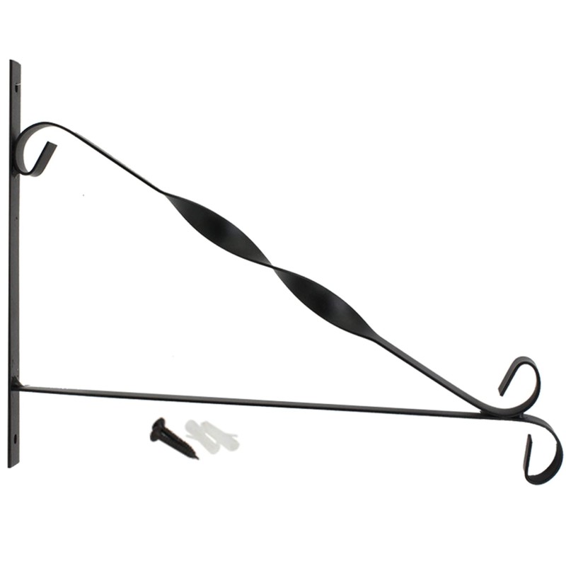 COM-FOUR® 2x wall bracket made of powder-coated steel for hanging