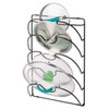 mDesign Metal Wire Pot and Pan Lid Rack Organizer for
