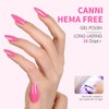 CANNI Pink Gel Nail Polish, 1Pcs Bright Pink Gel Polish