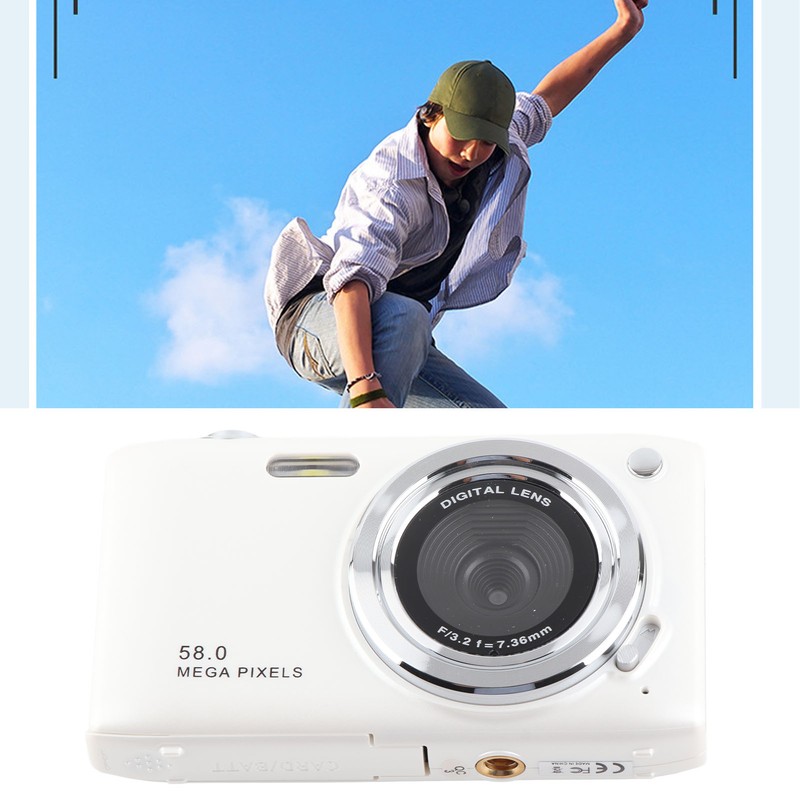 4K Digital Camera for Teens 58MP HD 2.88 Inch IPS