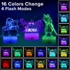 One Piece Luffy 3D Illusion Lamp Luffy Sanji Zoro Nami