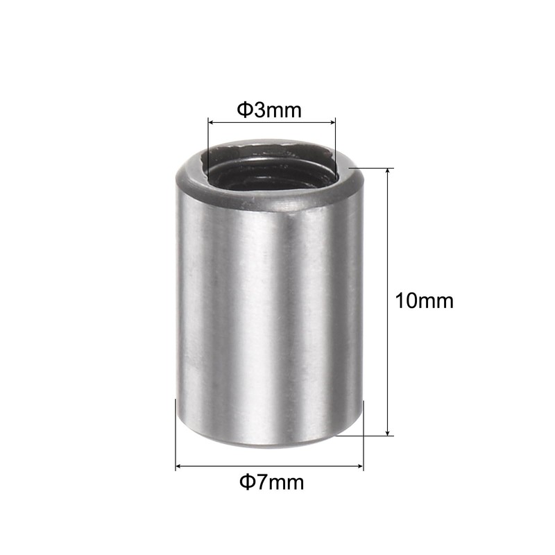 sourcing map 6pcs LM3UU Linear Ball Bearings, 3mm Bore Dia,