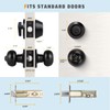 KNOBWELL 3 Pack Keyed Alike Entry Door Knobs and Single