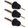 10Pcs Liquor Pourer Stainless Steel Wine Pourer Stopper Bar Tool