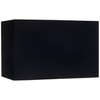 Black Medium Rectangular Hardback Lamp Shade 16" Wide x 8"