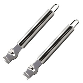 VILLFUL Citrus Peeler 2pcs Lemon Grater and Vegetable Peeler Set Stainless Steel Grater