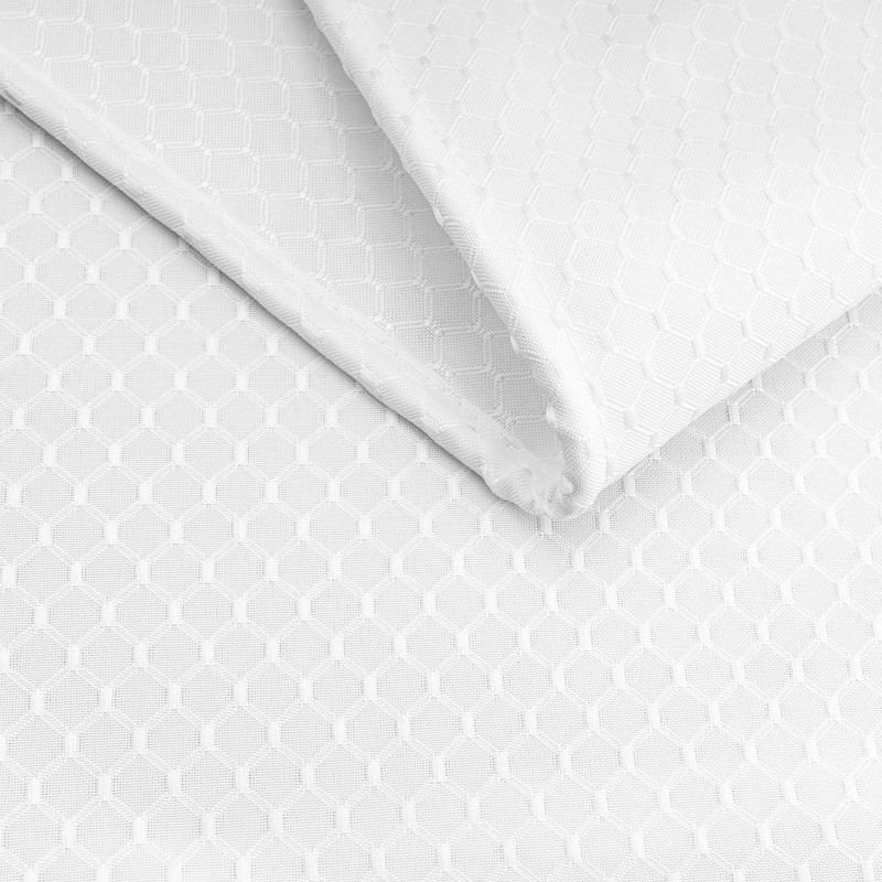 AooHome 72x78 Inch White Shower Curtain, Extra Long Fabric Bathroom