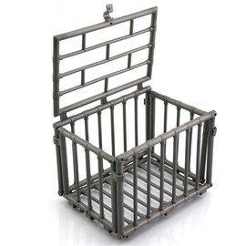 Michear Toy Fence Model Cage 1/6 Scale Scene Coral Fence Decor Mini House Accessory Plastic Cage Micro Landscape Ornament Animal Pet Toys
