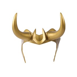 Unbranded Gold Loki Horn Helmet For Cosplay