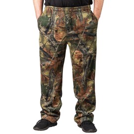 TrailCrest by Treel Highland Timber Open Bottom Lounge Hunting Sweatpants, Camo, 2X