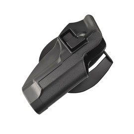 Compact Holster Outside Waistband Belt Carry Polymer Paddle Holster Fit Right Handed for G17,M92, P226, M1911 (Black for M92)