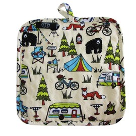 Two Lumps of Sugar Bear Silli Hottie - Heat Resistant Pot Holder with Flexible Grips, 8"x8" Square, Quilted Lining, and Hanging Loop - Stylish Designs for Cooking, Baking, and Grilling