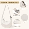 Bolsas De Mujer Impermeable y Ligero,Bolsos De Media Luna Para