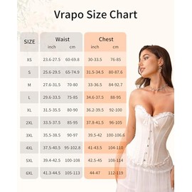 Vrapo Korsett Damen - Bustier Corset Top für Frauen - Vollbrust Corsage Schnürkorsett Taillenformer Dessous - Pflaumenblüten Bambus Muster - Zartes Gelb - Größe S