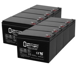 Mighty Max Battery 12V 7.2AH SLA Battery for Line-Interactive UPS 600-2200VA - 8 Pack