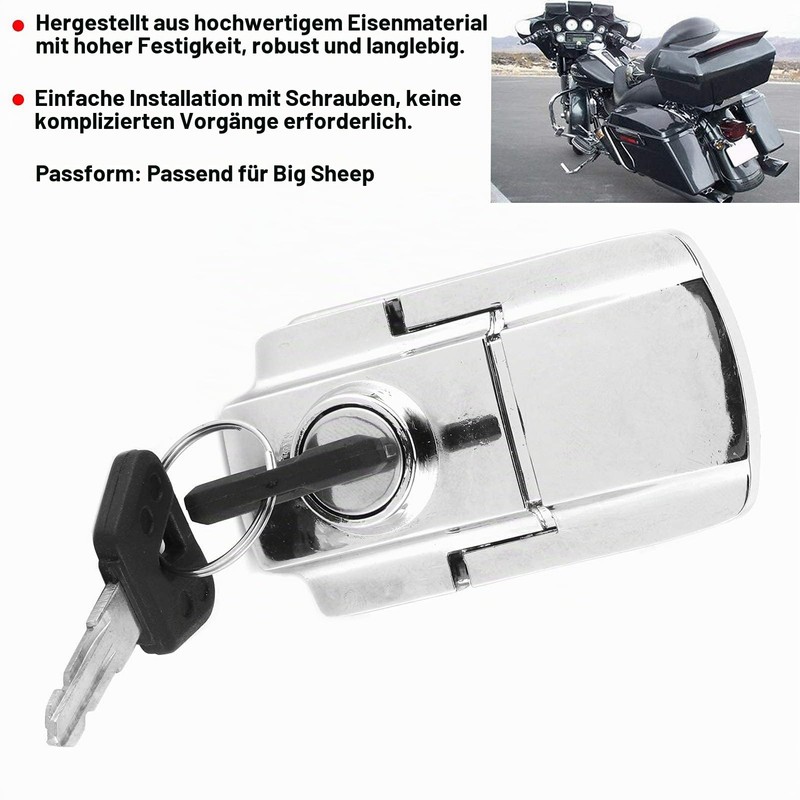 Motorcycle Boot Lock, Motorcycle Saddle Bags Boot Lock Key Kit