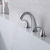 sumerain 2 Handle Widespread Roman Tub Faucet with Valve Chrome